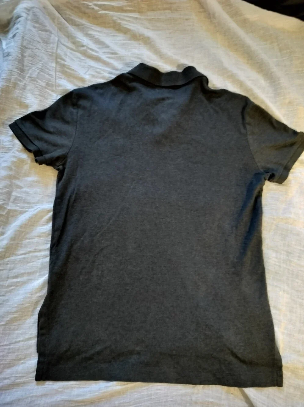 EUC Polo by Ralph Lauren Charcoal Gray Large Polo Pony Logo 100% Cotton - Small